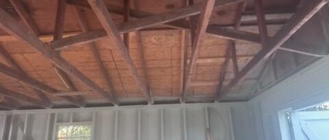 Shed Interior Ceiling